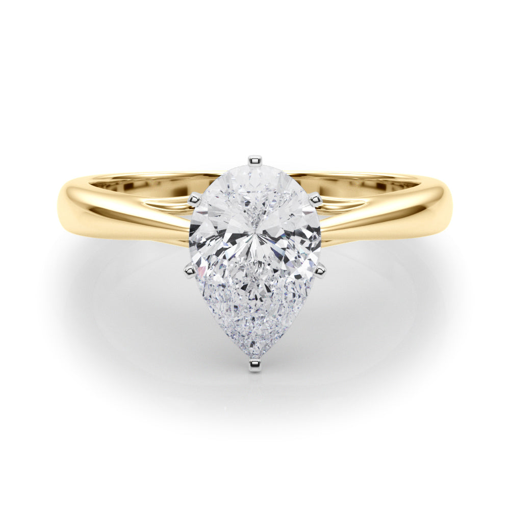 Katerina Pear Diamond Solitaire Engagement Ring-VIRABYANI
